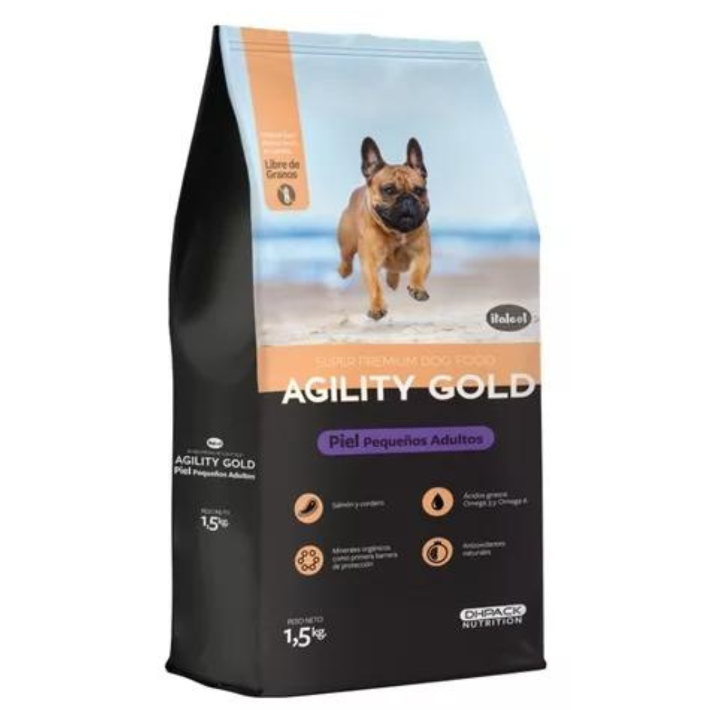 Agility Gold Pequeños Adultos Piel 1.5Kg