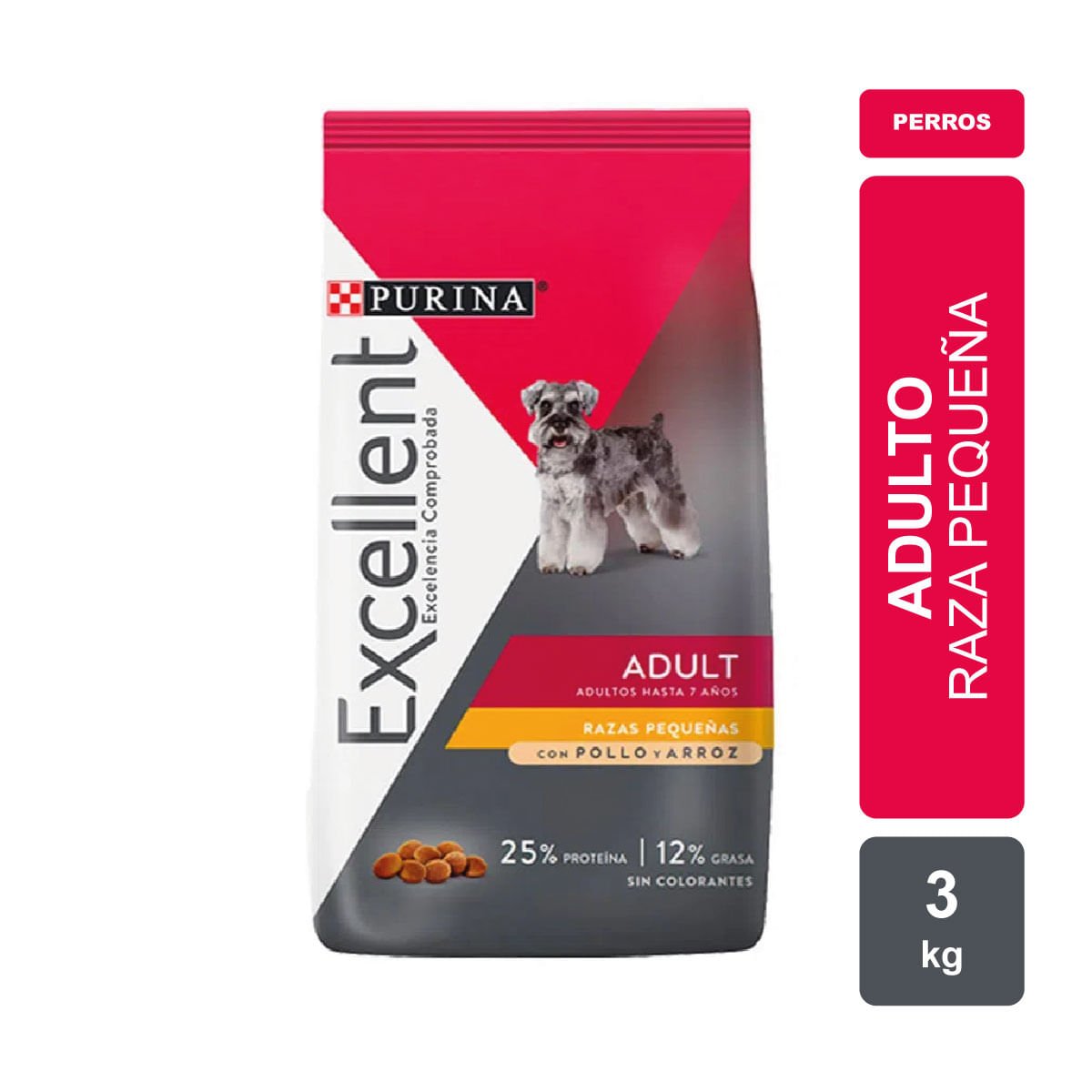 Purina Excellent Adulto Raza Pequeña 3Kg